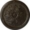 Ekena Millwork Luton Ceiling Medallion (Fits Canopies up to 3 1/2"), Hand-Painted Stone Hearth Crackle, 21"OD x 2"P CM21LUSHC - alternate 1